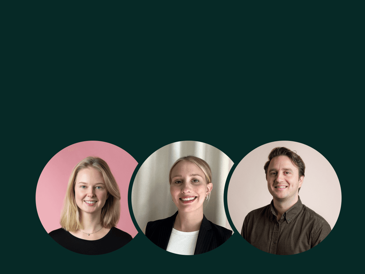 Webinar speakers : Anna Gustafsson Sustainability Specialist Worldfavor , Sophie Rigollet Head of Design Worldfavor , Johan Löfquist Head of Sustainability Worldfavor