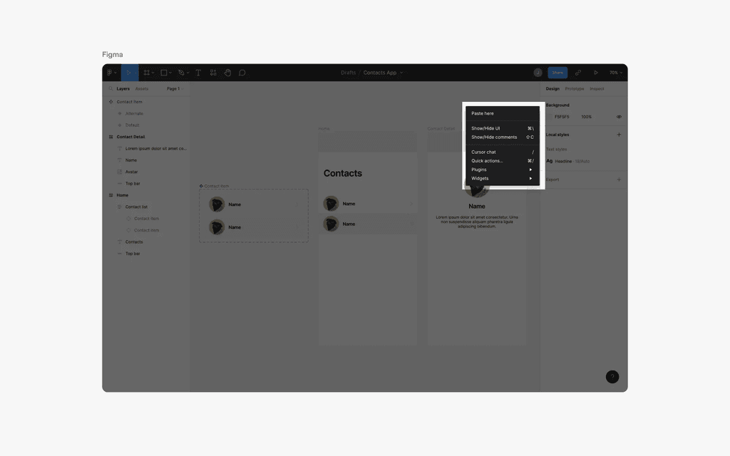 Context Menu UI Design: Best practices, Design variants & Examples ...