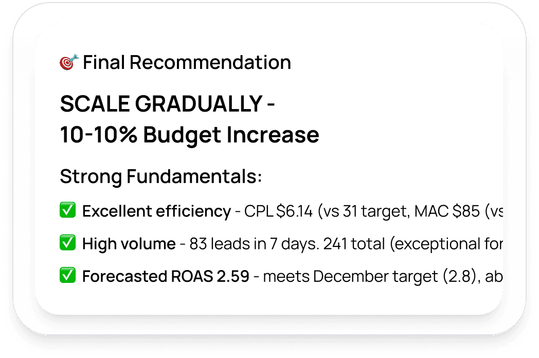 Cohort analytics table