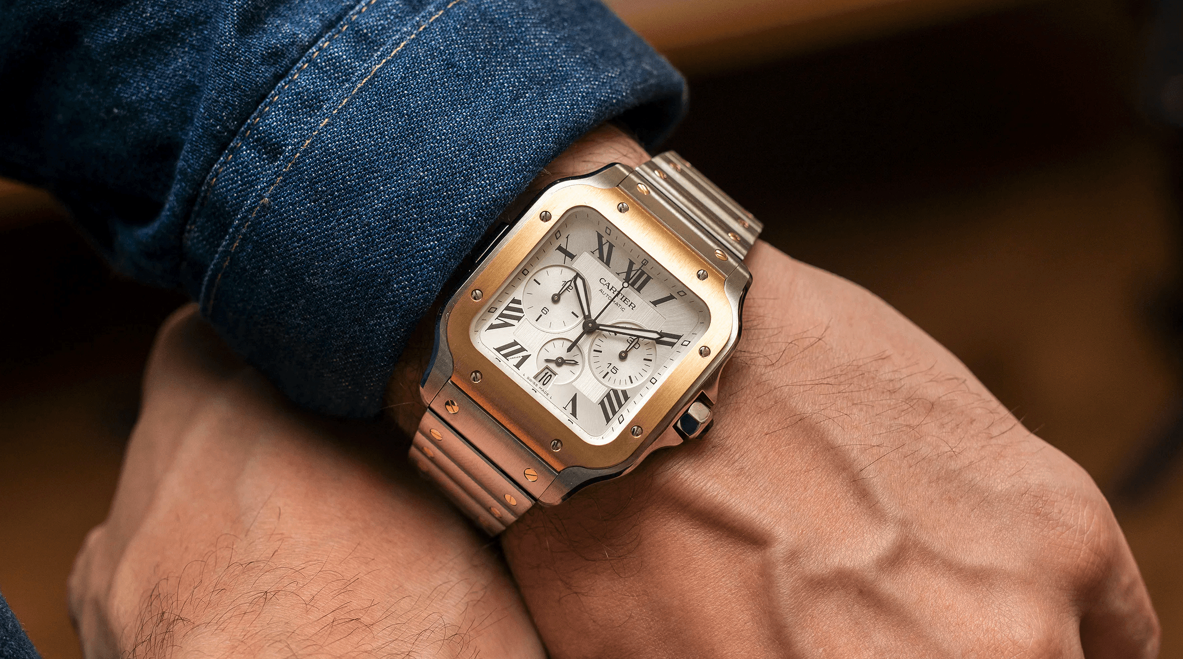Cartier two-tone watch