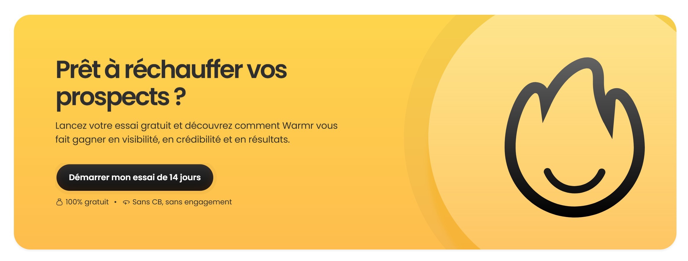 section cta landing page warmr