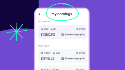 Florence earn tracking UI