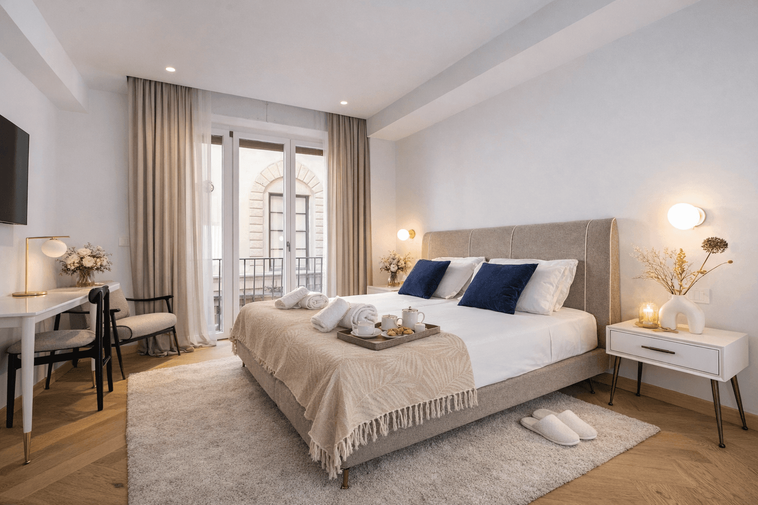 Camera colorata arancione