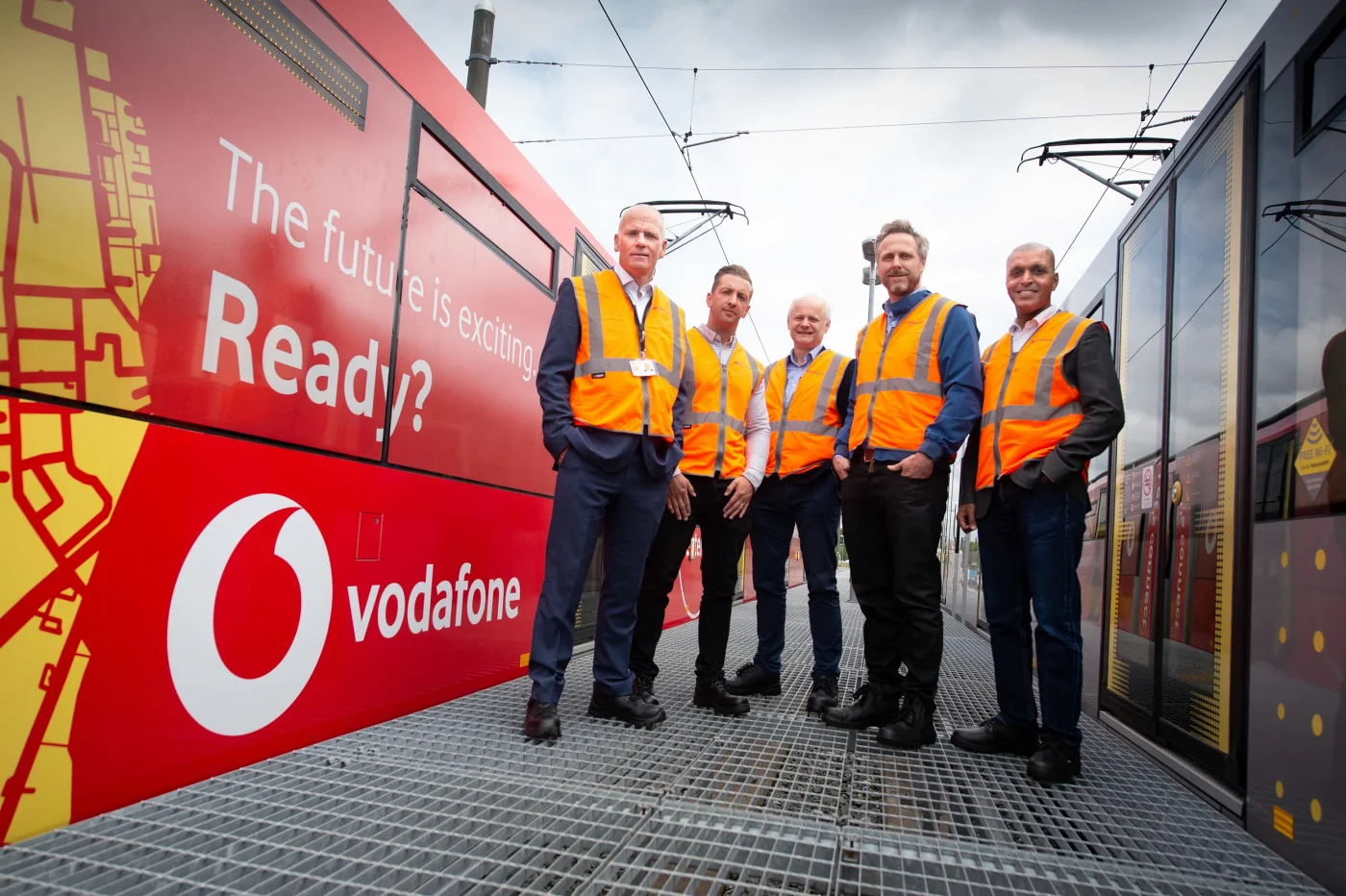 Vodafone brand sponsorship of Transport for Greater Manchester tram