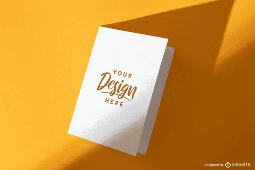 greeting card mockup