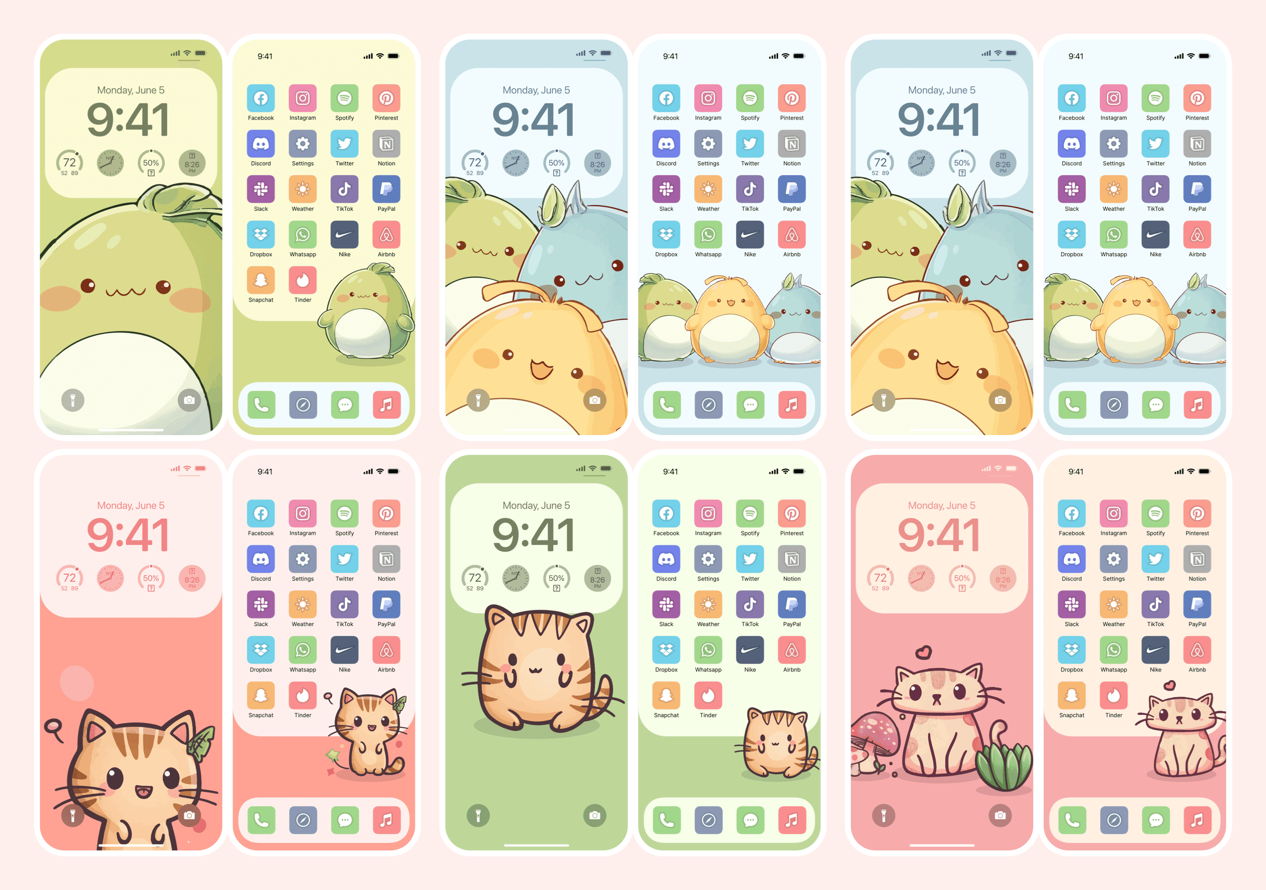 Cute Kawaii App Icons and Wallpapers