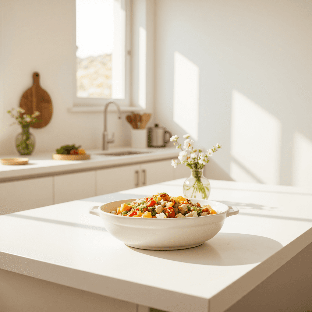 product photography of side dish container