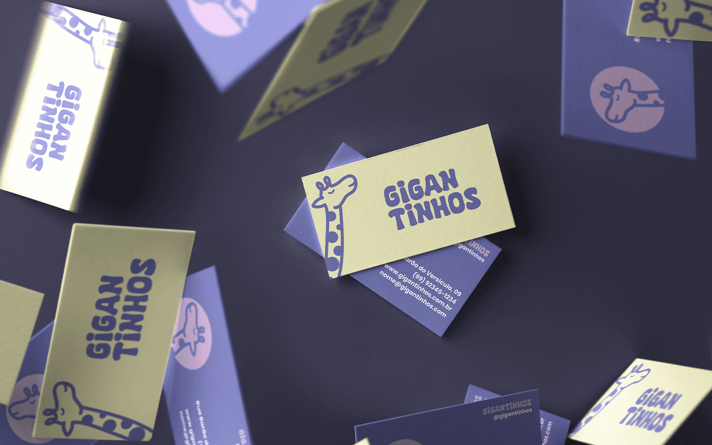 Business Card Cartão de Visita para Gigantinhos