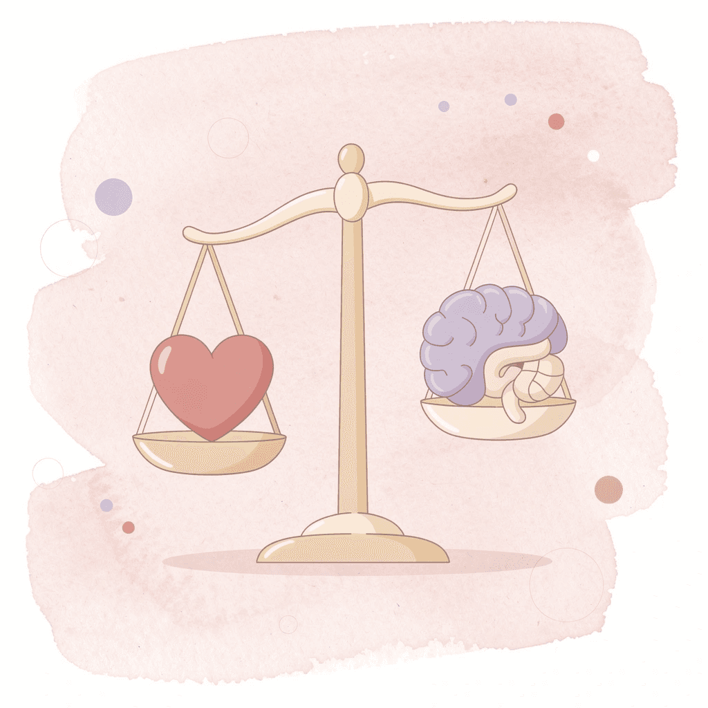 Balance scale icon representing the trade-off of retaking the SAT
