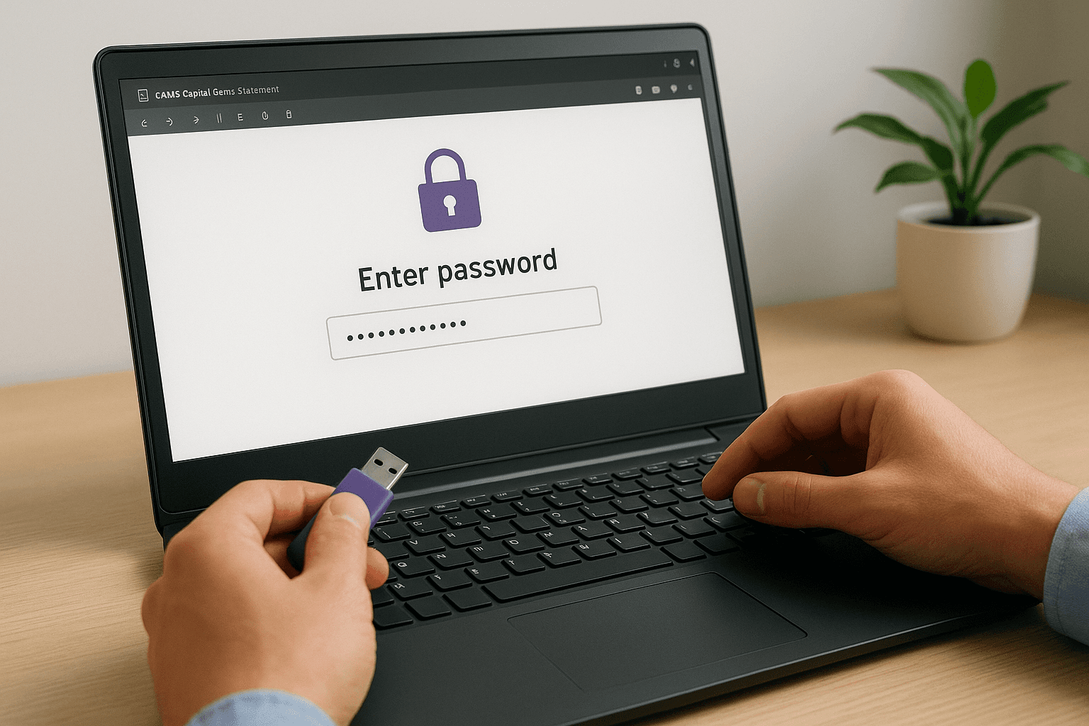 Unlock the PDF with your credentials