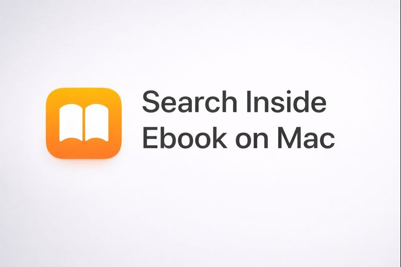 Search inside Ebook on Mac