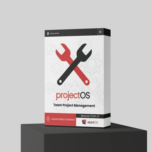 ProjectOS Product Software Box by Startup Notion, part of the StartOS Notion Template Family