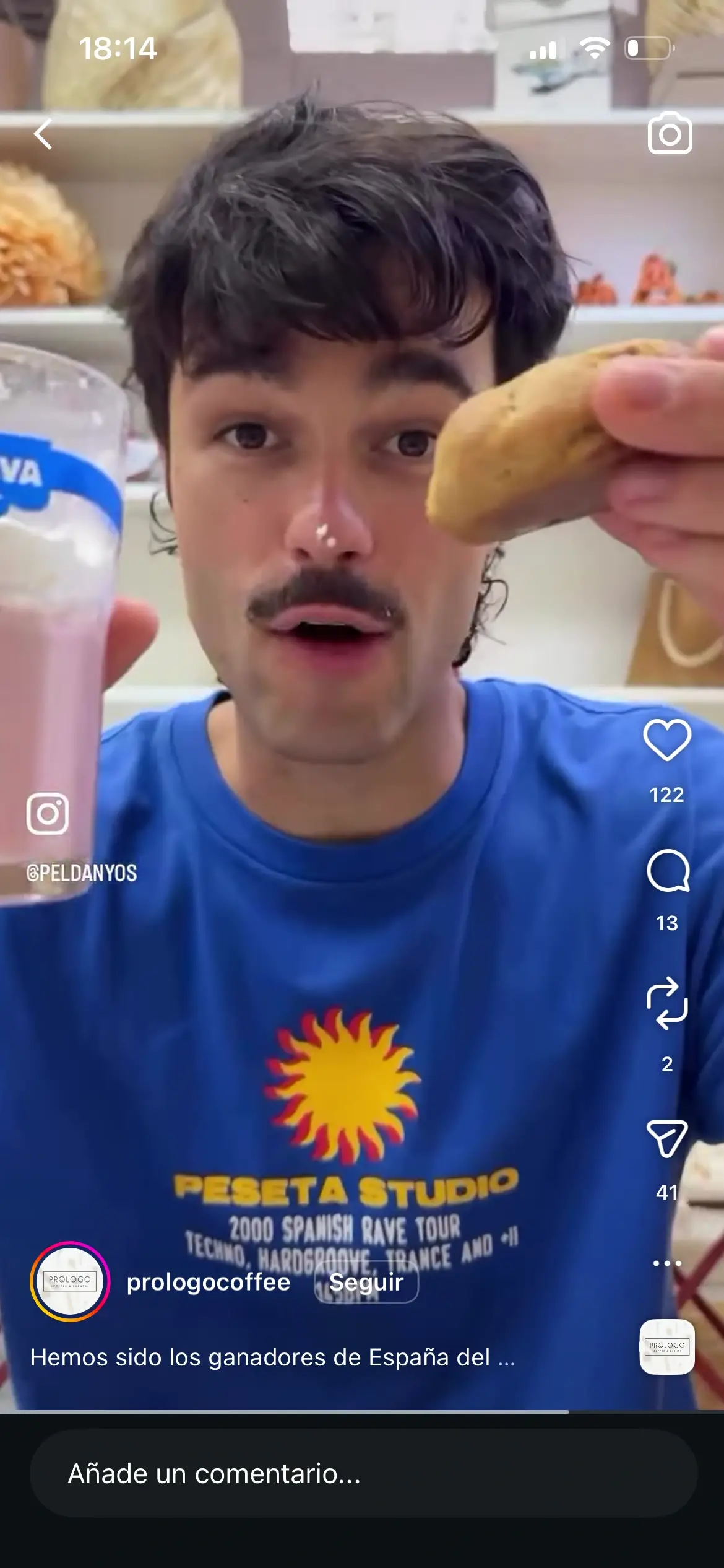 Foto de Reel de Influencer en Meta