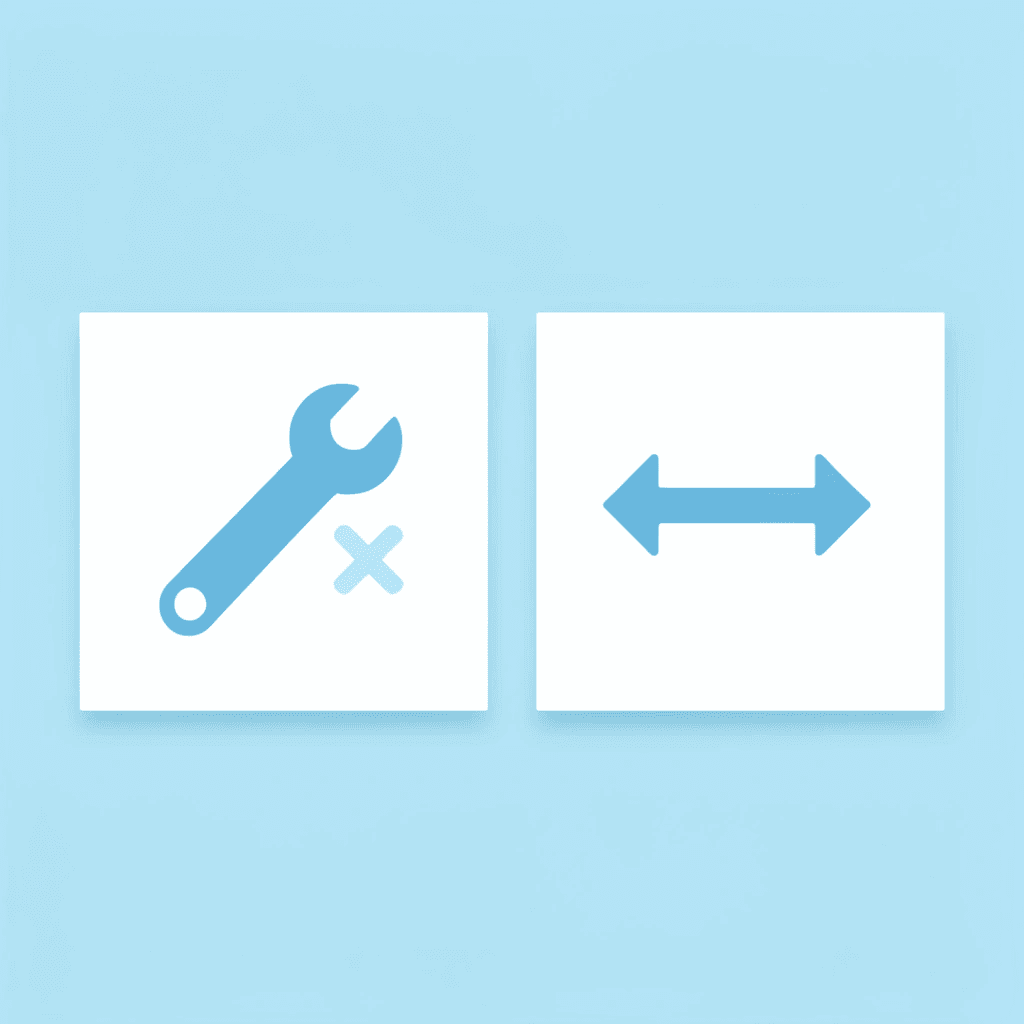 Left panel showing cluttered tabs and notes with an X mark, right panel showing streamlined single interface with a checkmark