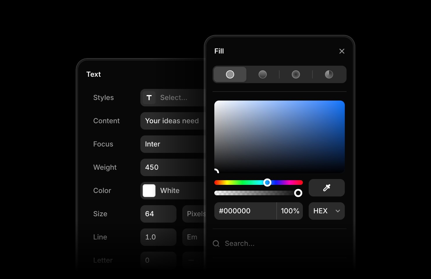 Create custom text and color styles in Framer