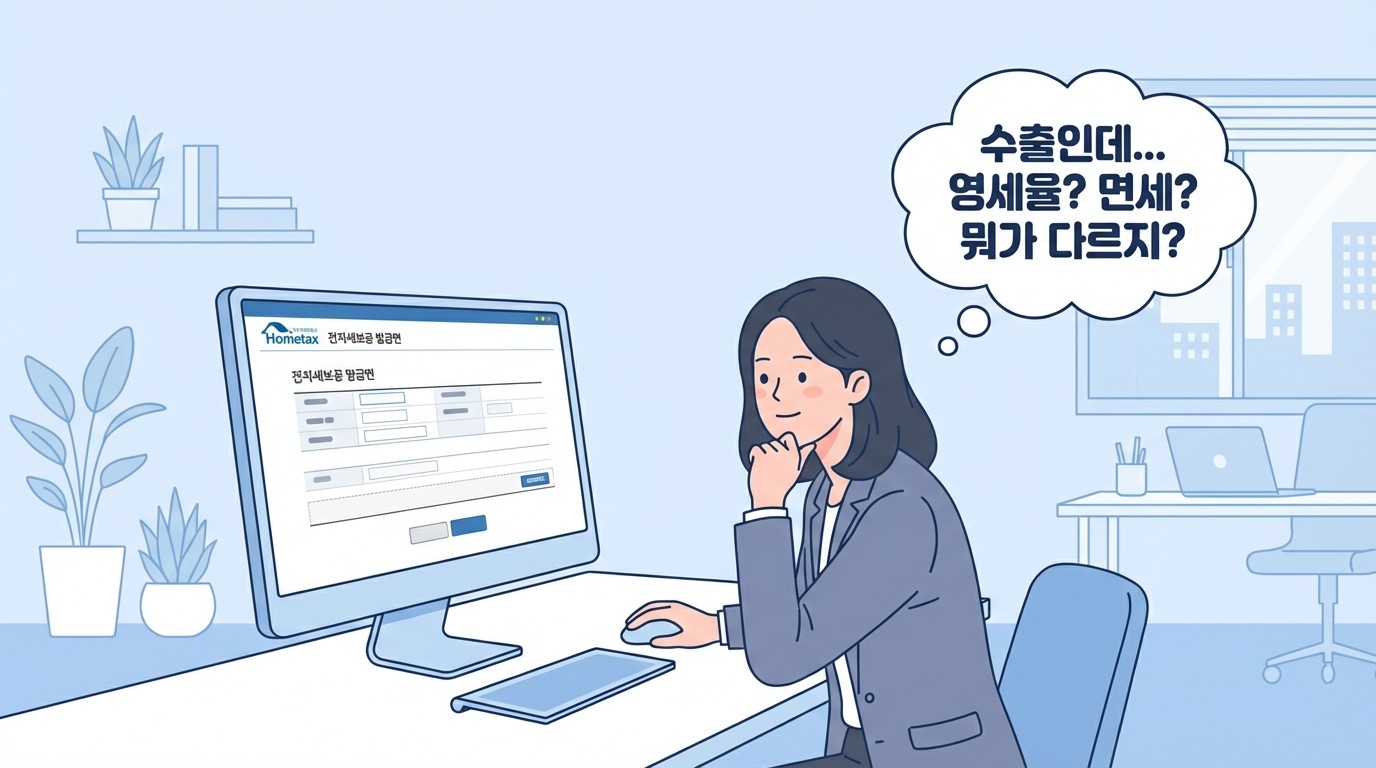 영세율 세금꼐산서