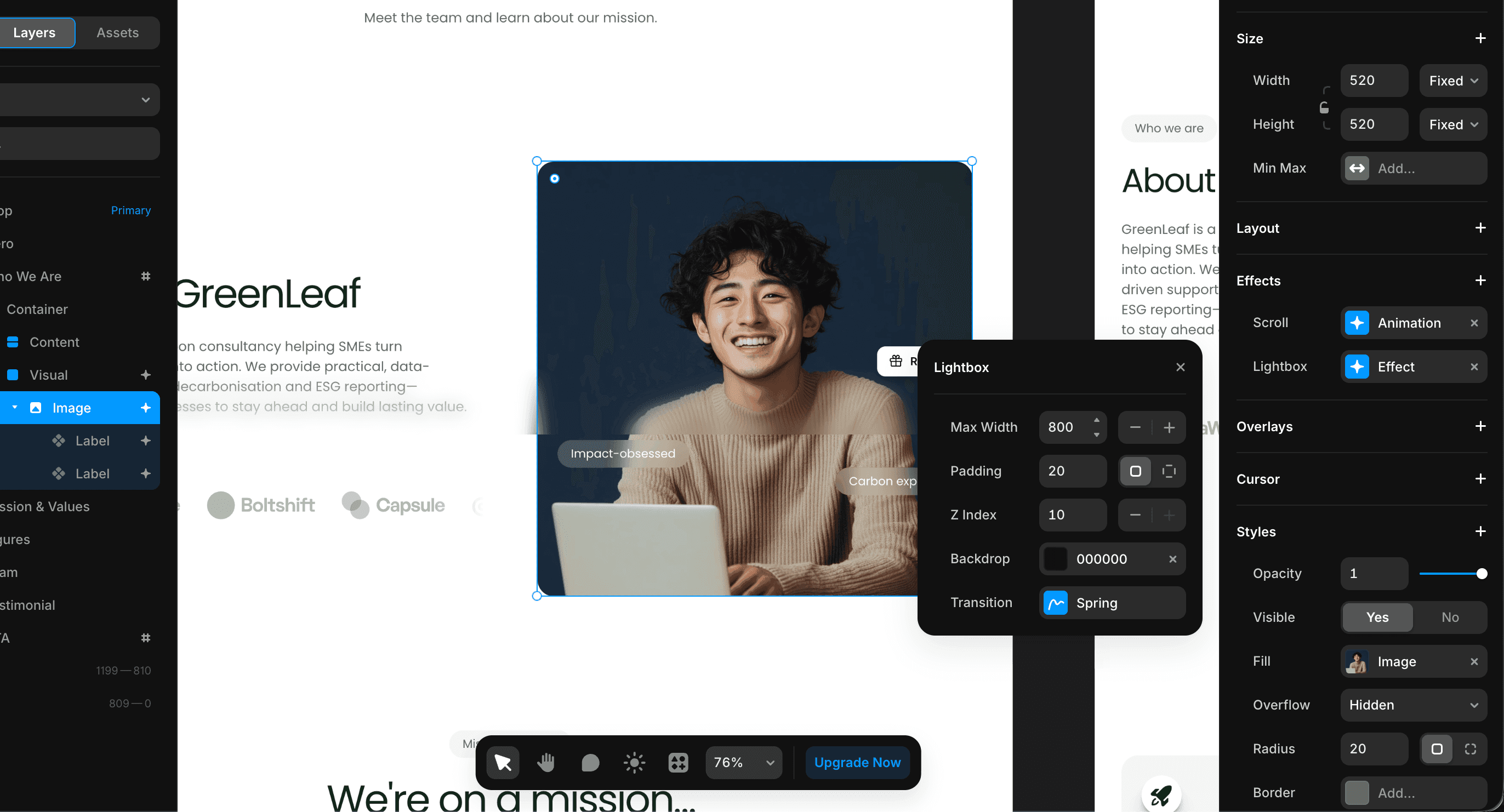Como Ativar o Lightbox no Framer