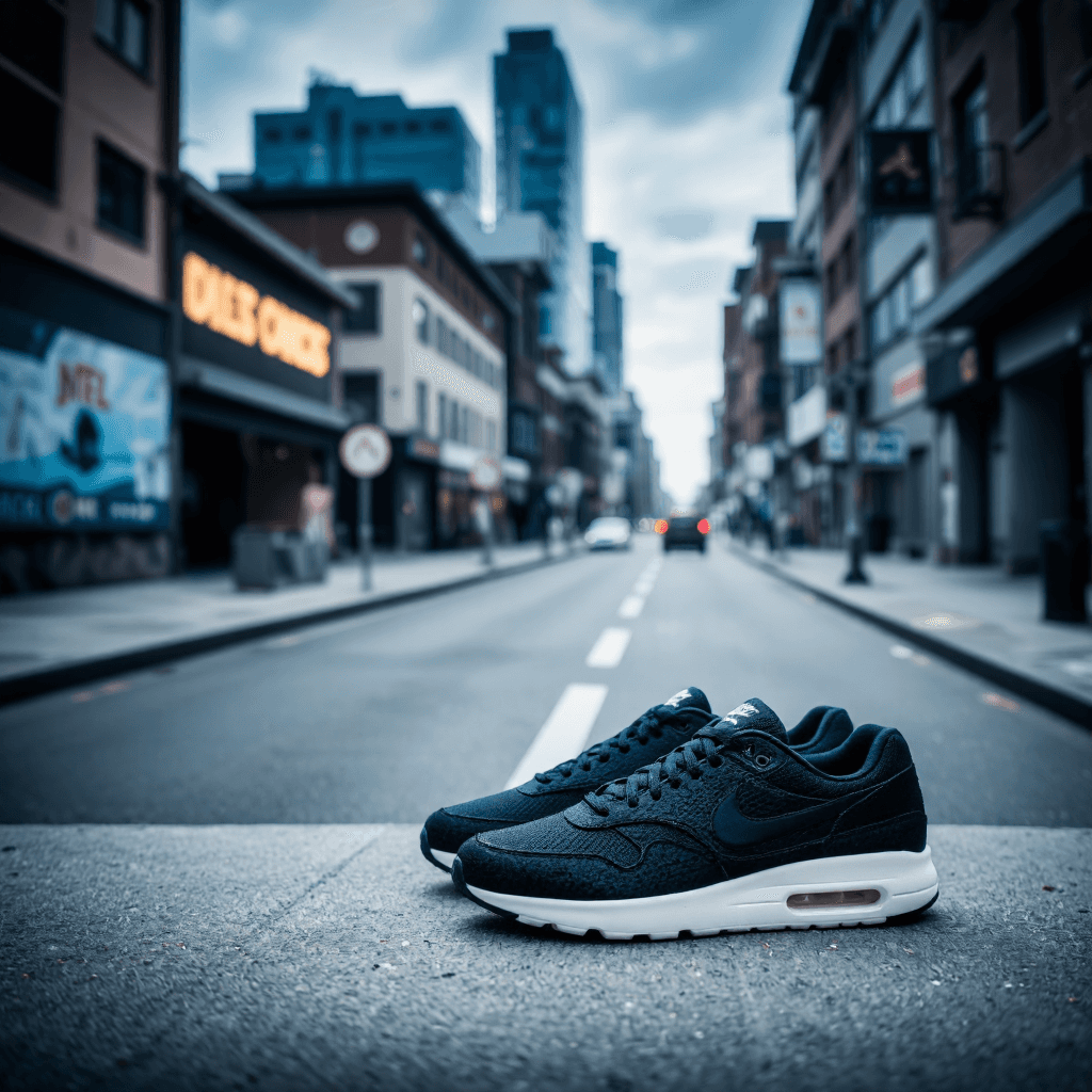 product photography of pair of athletic shoes