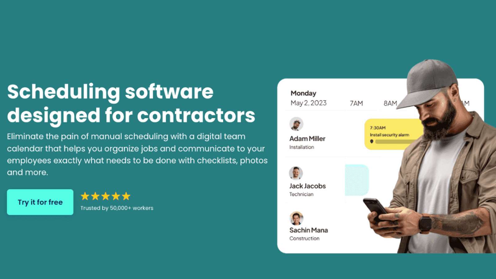 Workyard’s construction task scheduling