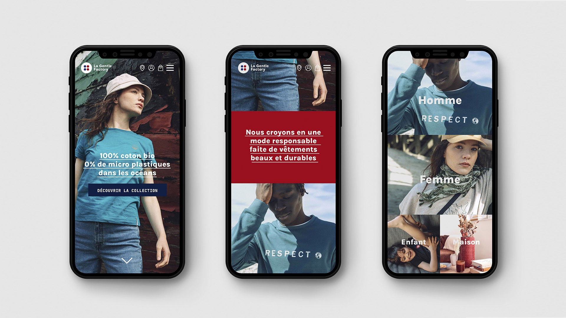 Projet La Gentle Factory – Communication digitale par l’agence Punk, visuel 1