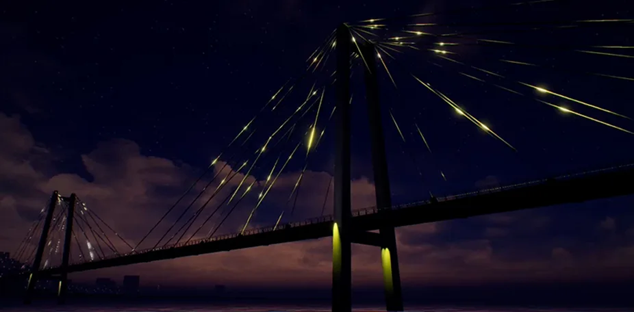 Heart of Siberia Krasnoyarsk — city-scale urban light installation by Boris Kislitsin
