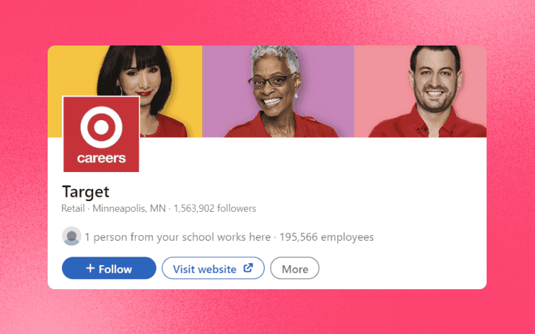 Target LinkedIn Banner