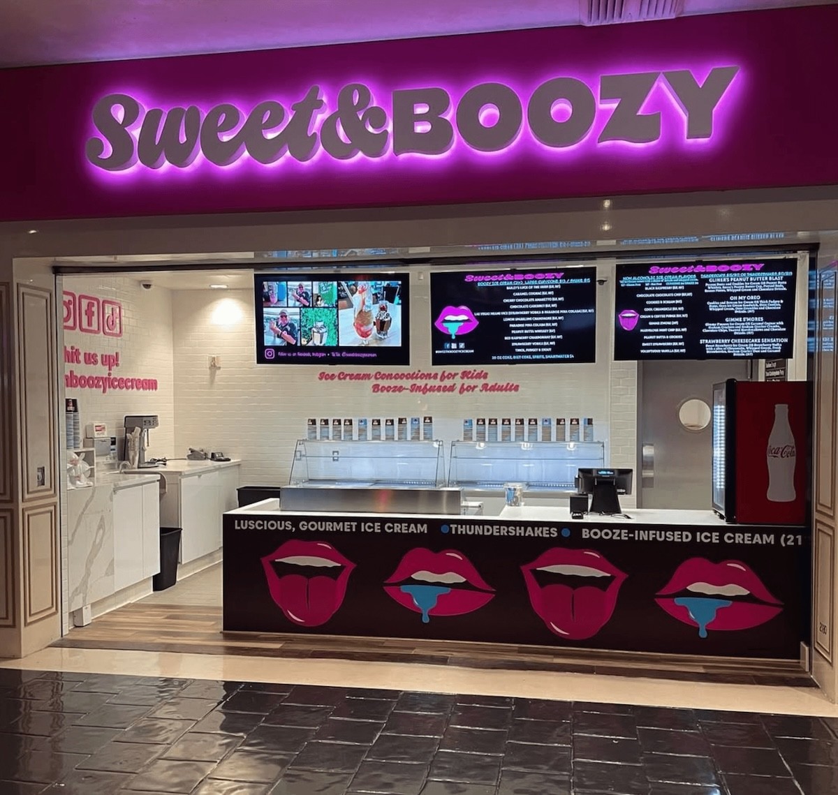 Sweet & Boozy ice cream storefront