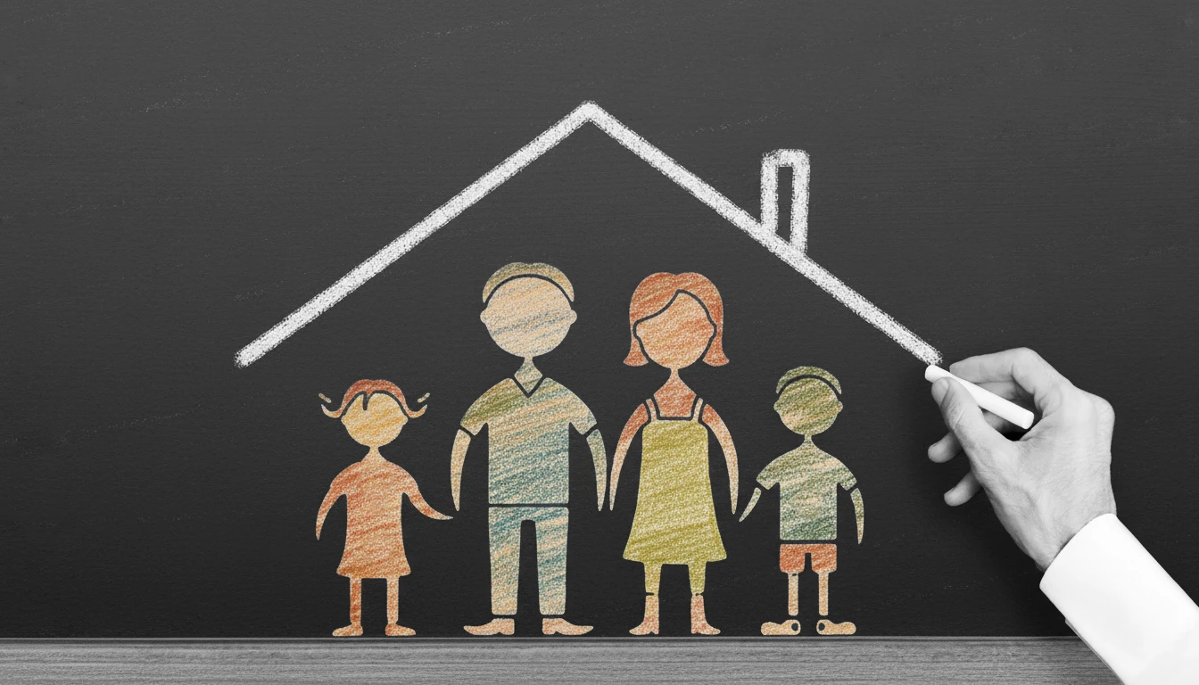 Family of Four and A House