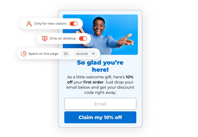 Targeting options for Claspo popup maker