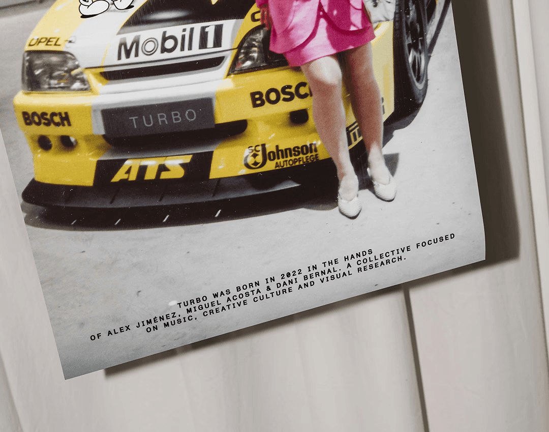 Streetside billboard with flyposters of the Batch.Works brand and illustrations
