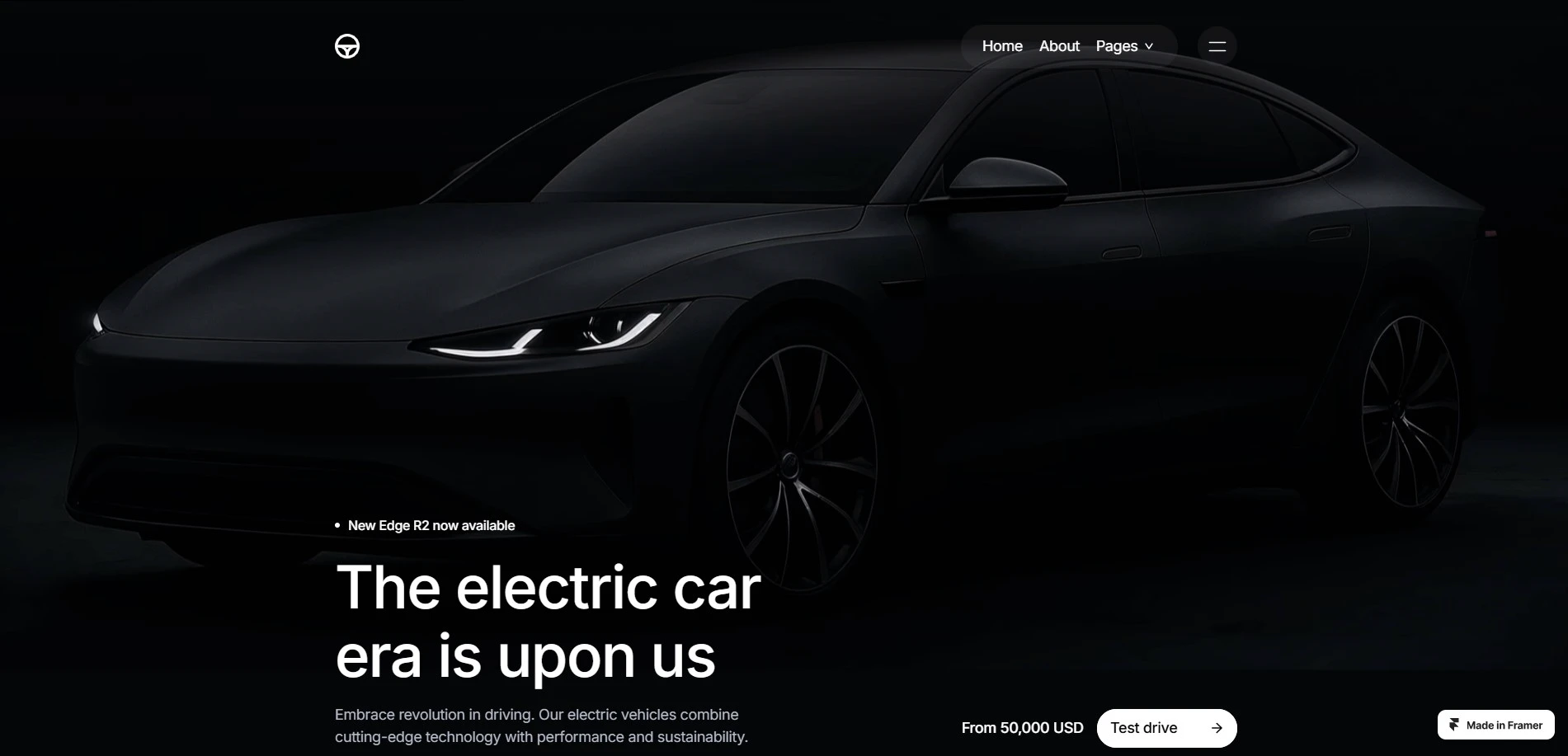 Motorflow car workshop Framer template