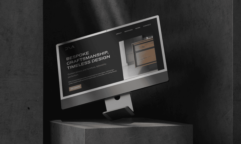 A computer with website on.