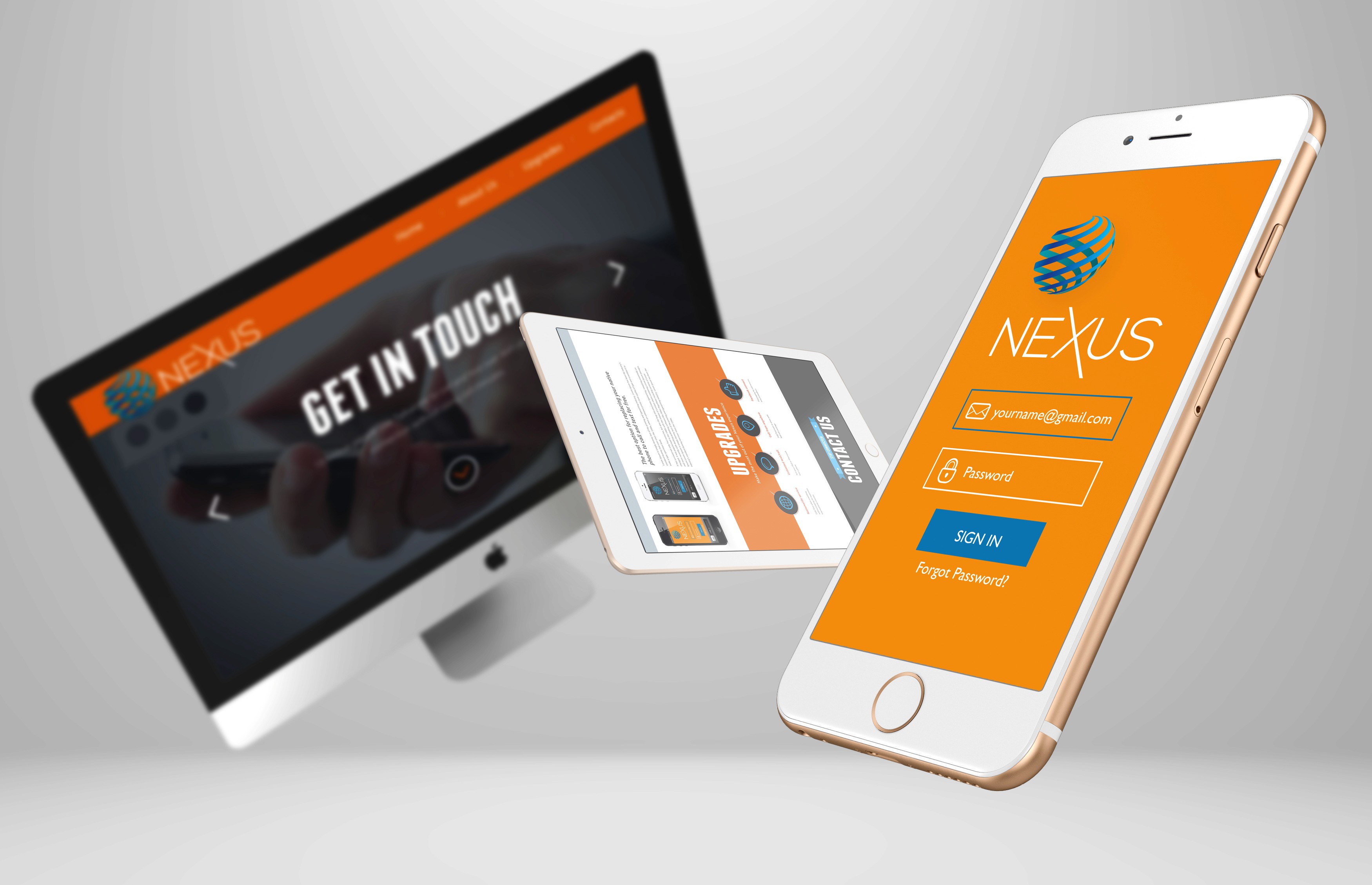 Nexus Website Mockup