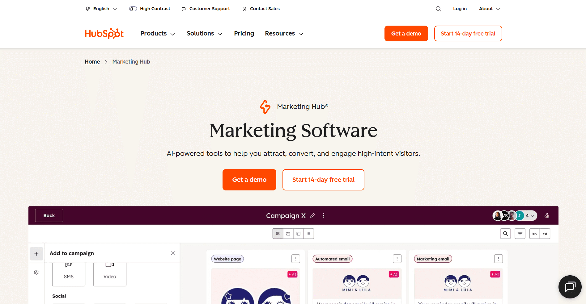 HubSpot Marketing Hub