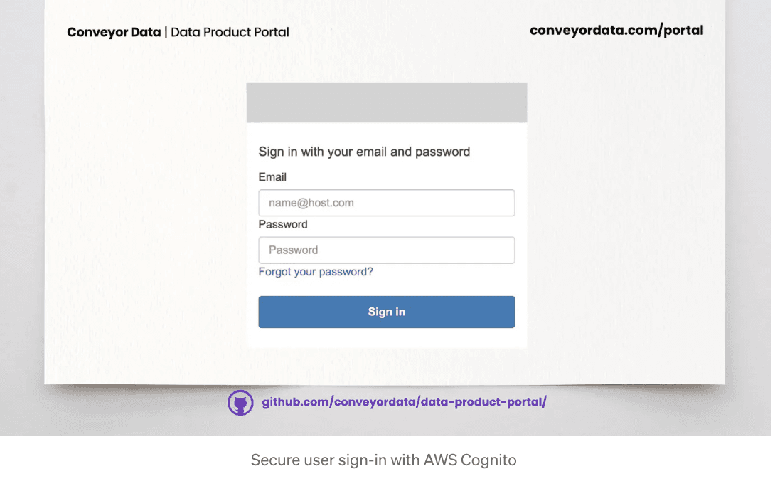 Secure user sign-in with aws Cognito