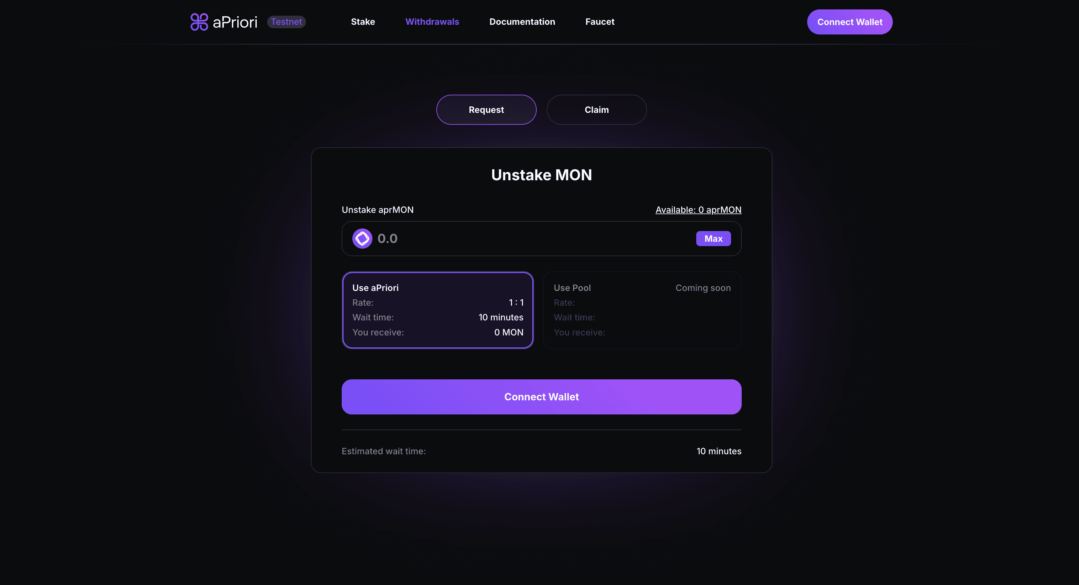 UI component design for Apriori by VaporAviator, highlighting interactive data filters and clean, modern button styles.