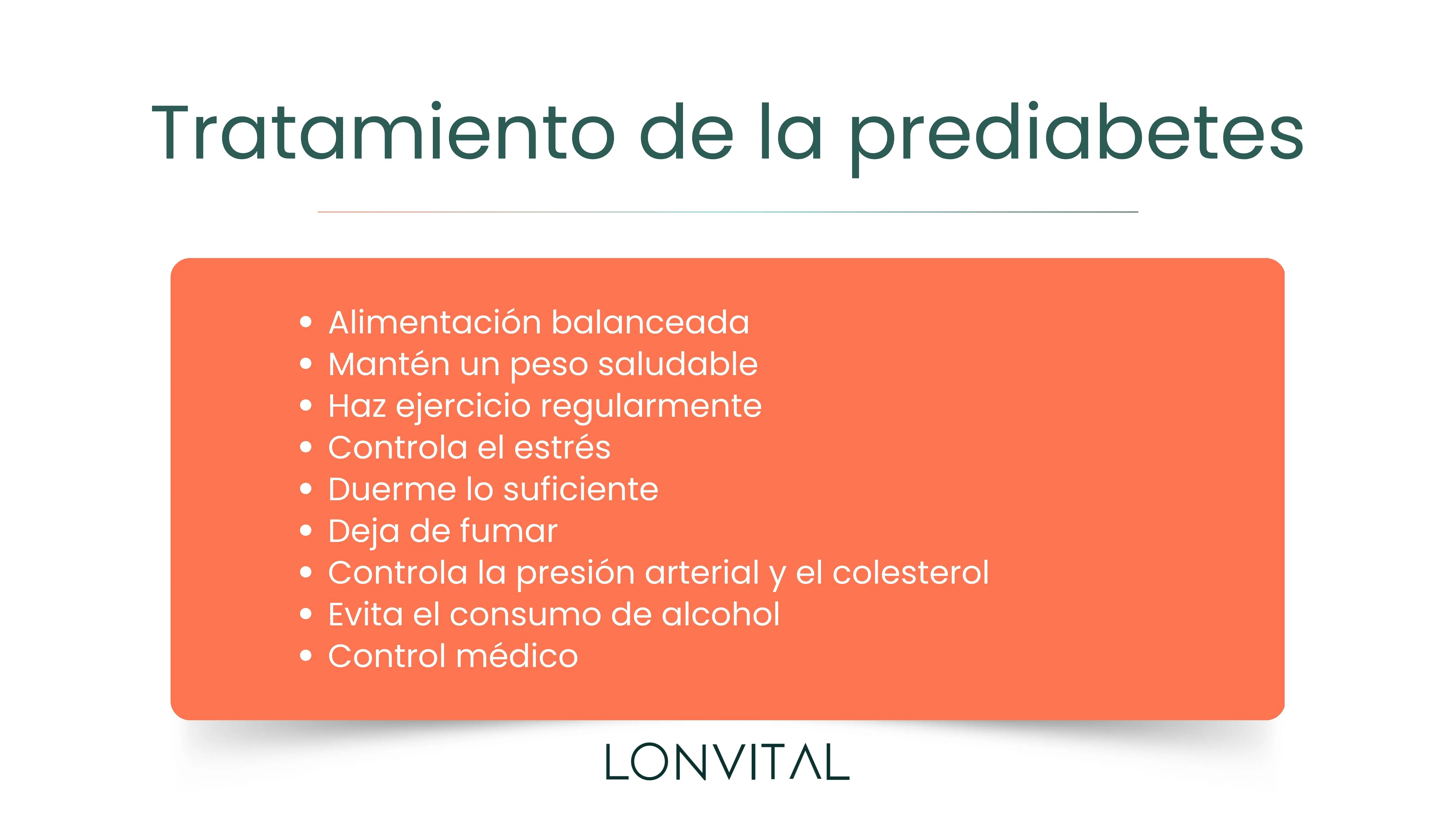 Tratamiento de la prediabetes