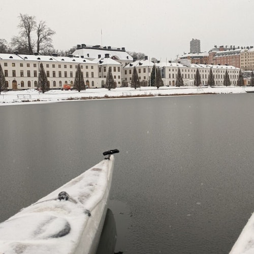 冬季皮划艇之旅斯德哥尔摩