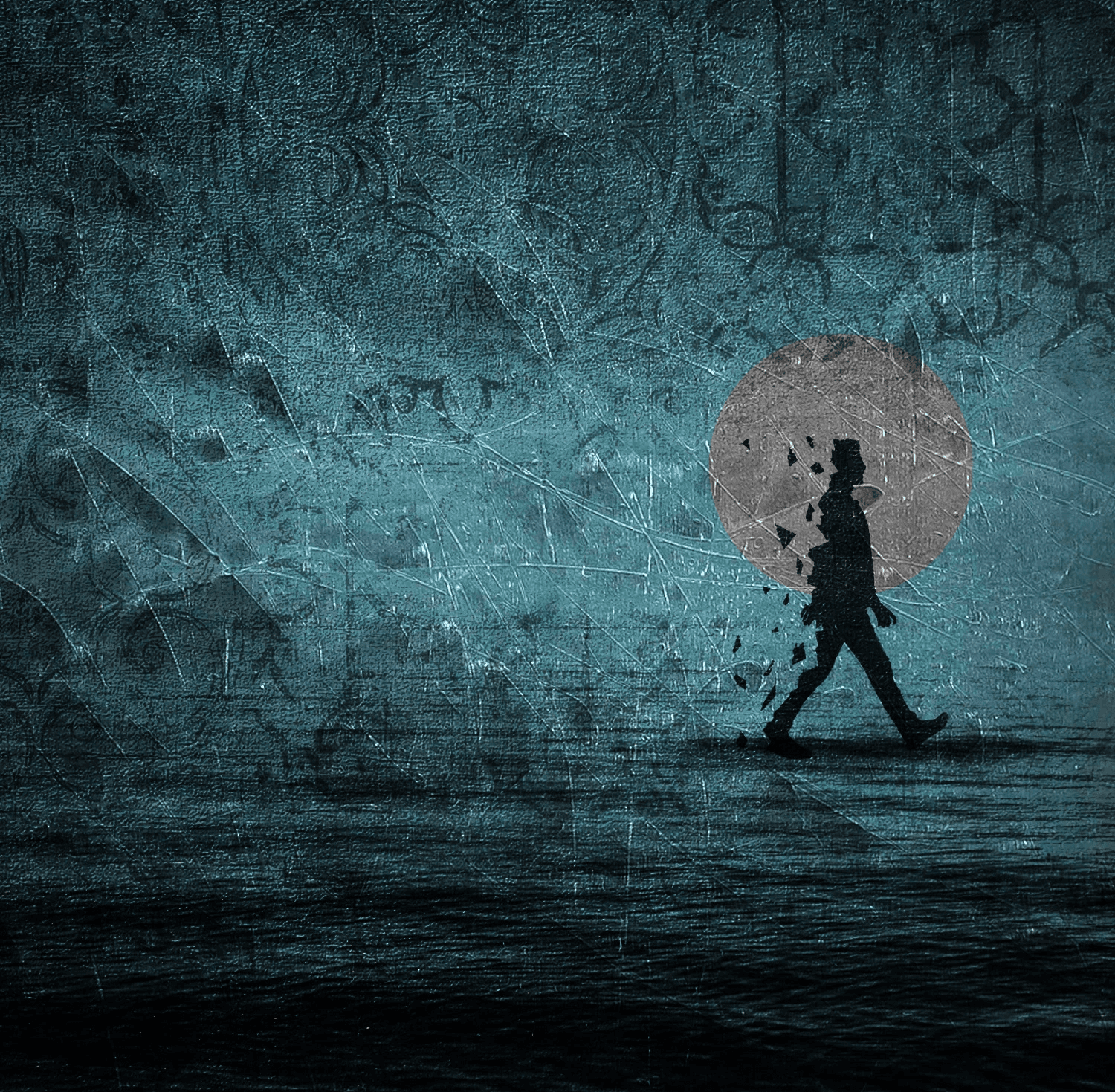 Black and white wave