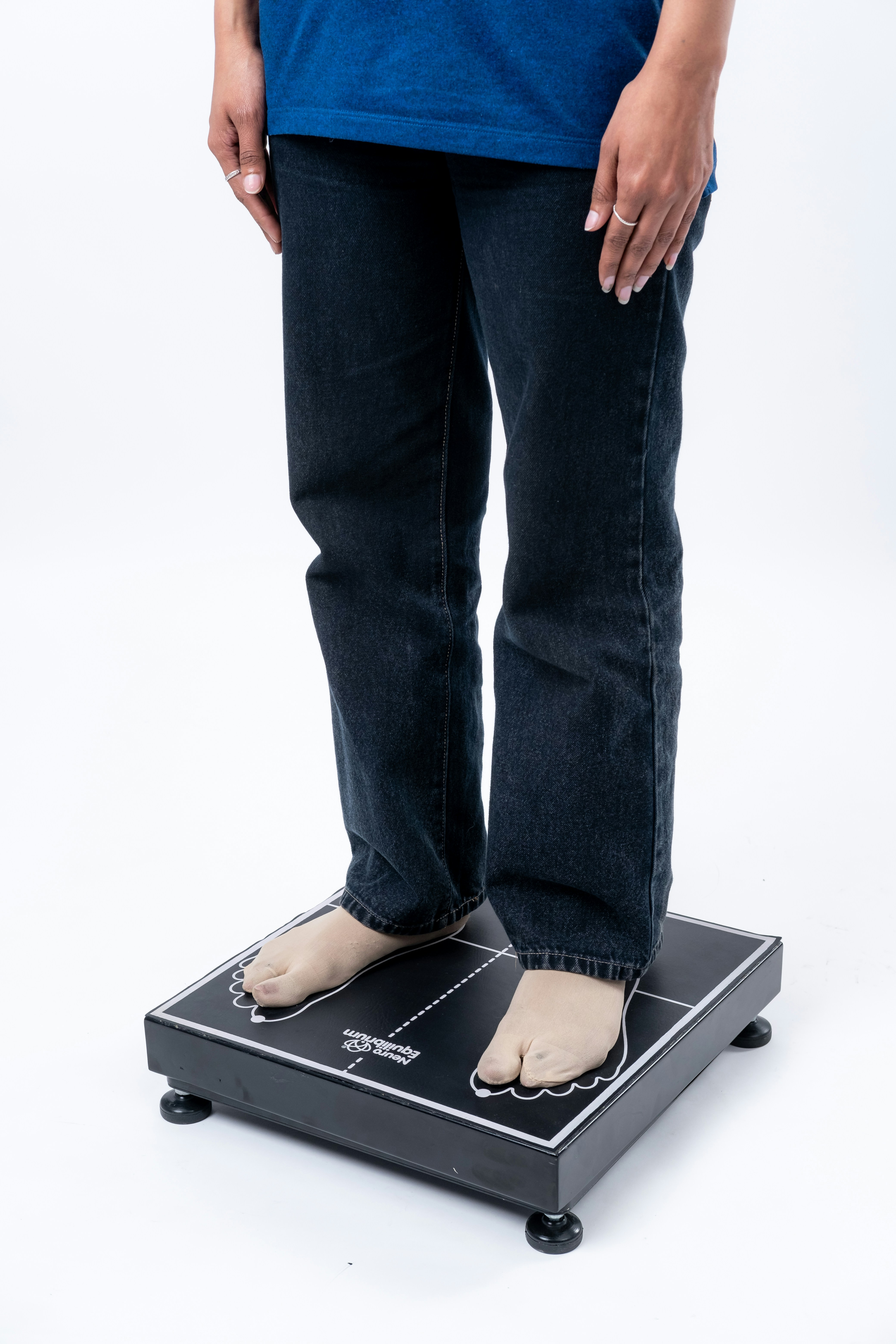Person standing on a digital scale