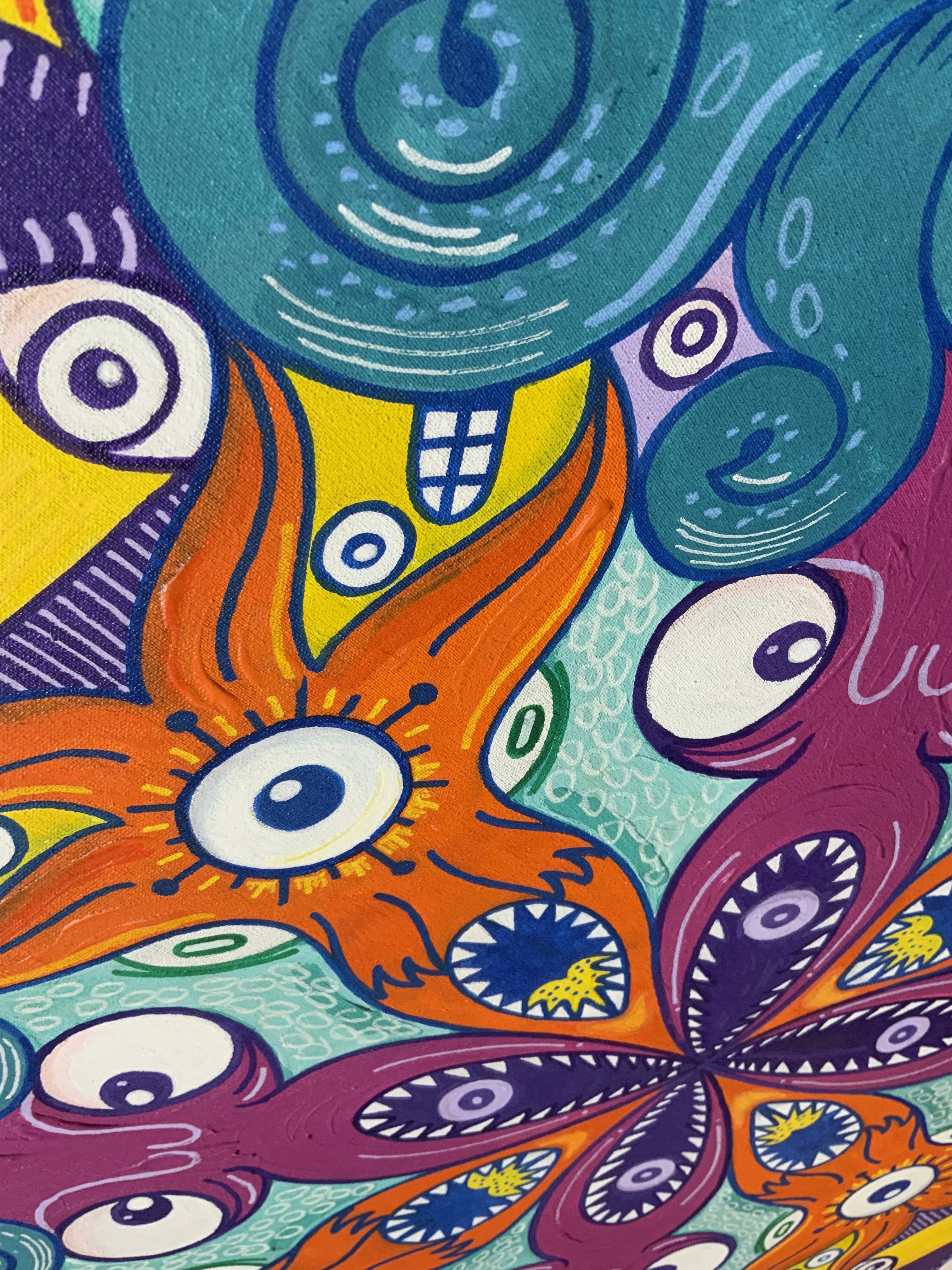 Cosmic mandala. Monster detail