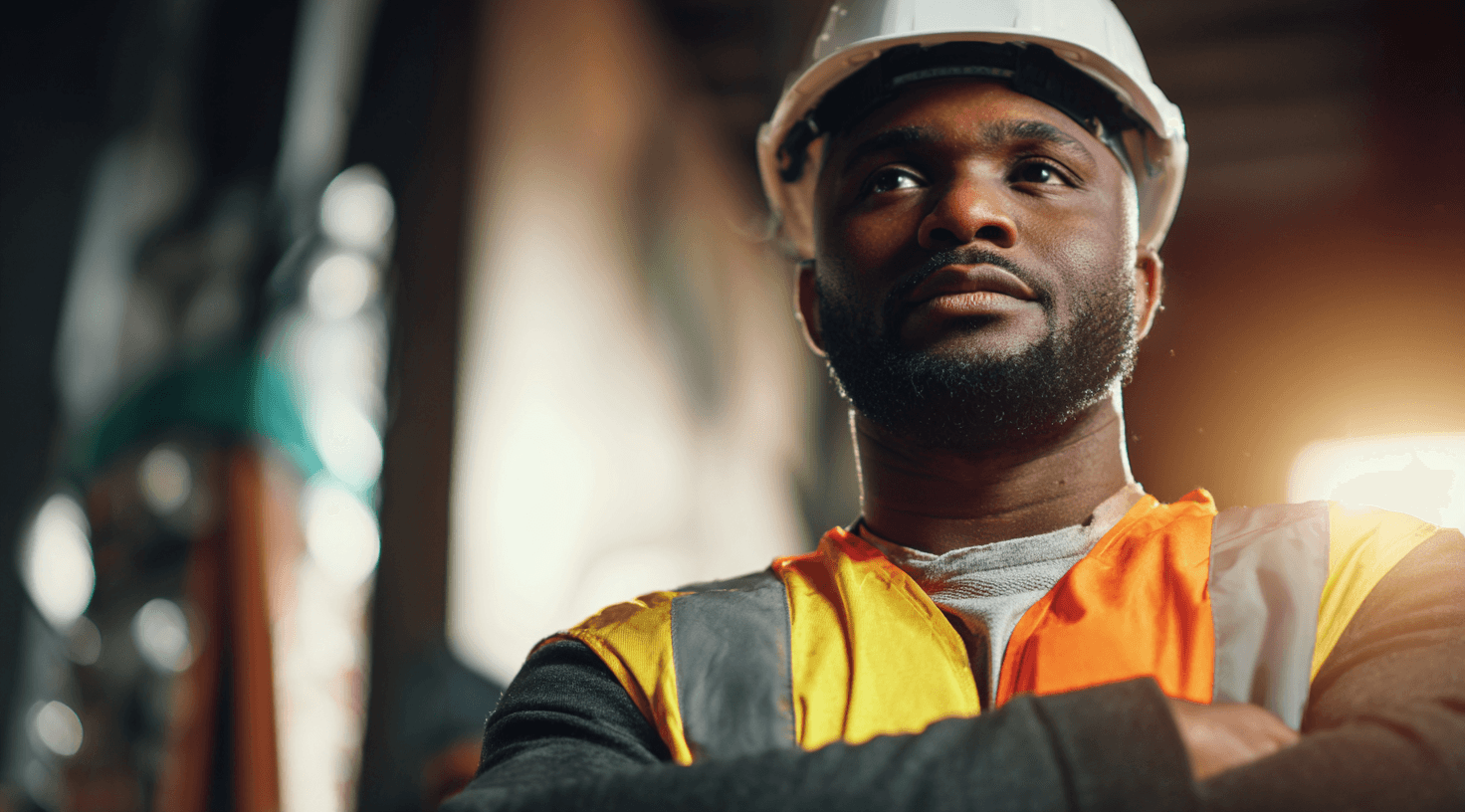 Triathlete on a time trial bike riding on a road