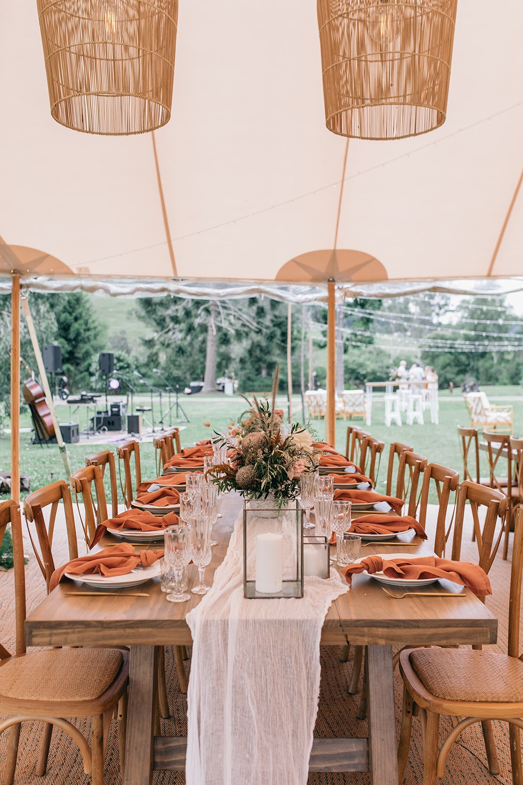 Someone checking items off of a check list