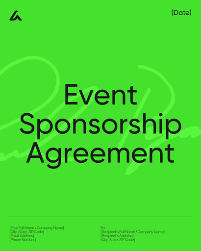 Event Sponsorship Agreement