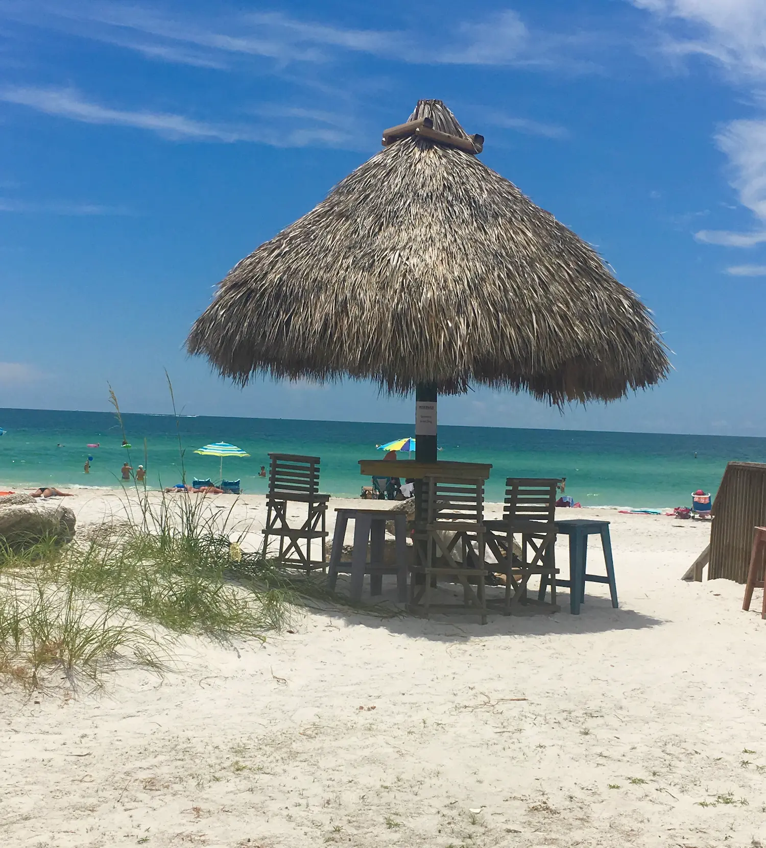 tiki table on bradenton beach, fl