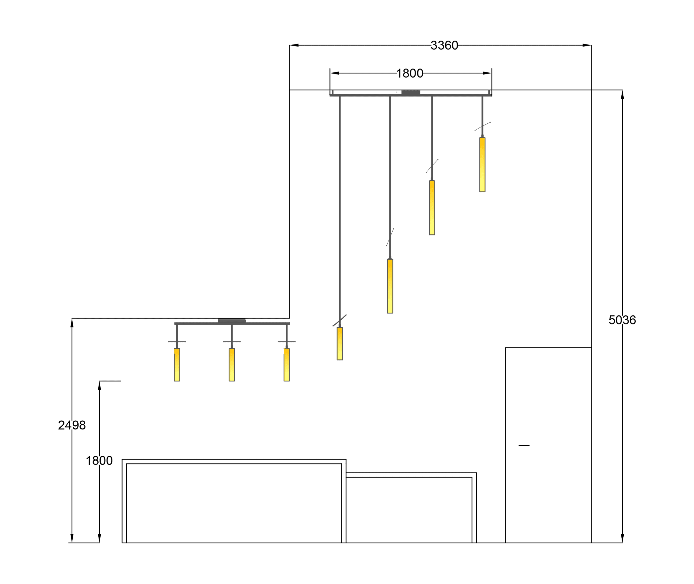 Maatwerk verlichtingsproject van Bellini Lighting in Lommel