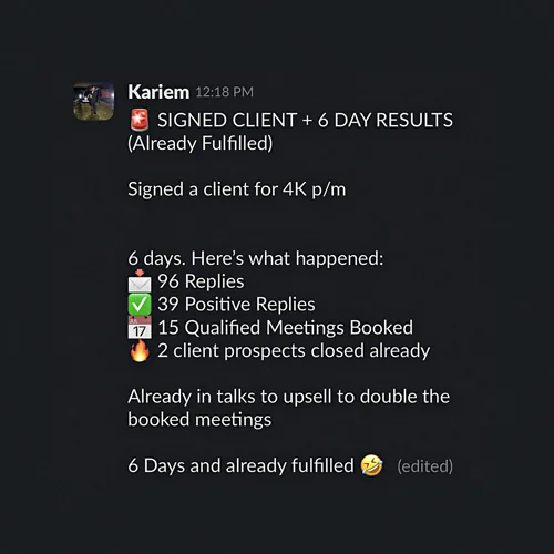 Kariem result screenshot