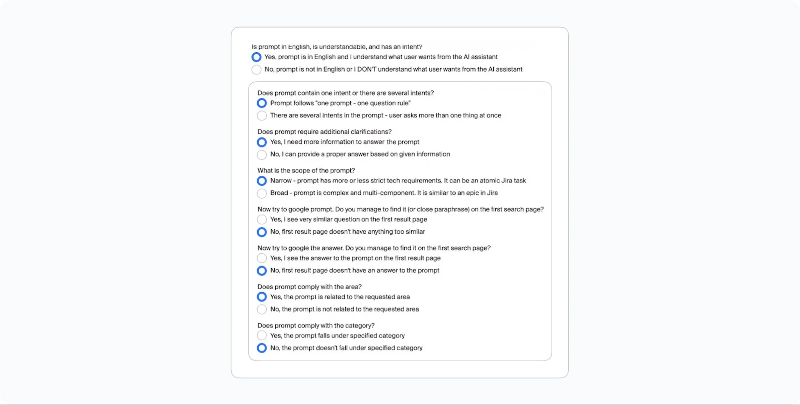 Verifying prompts