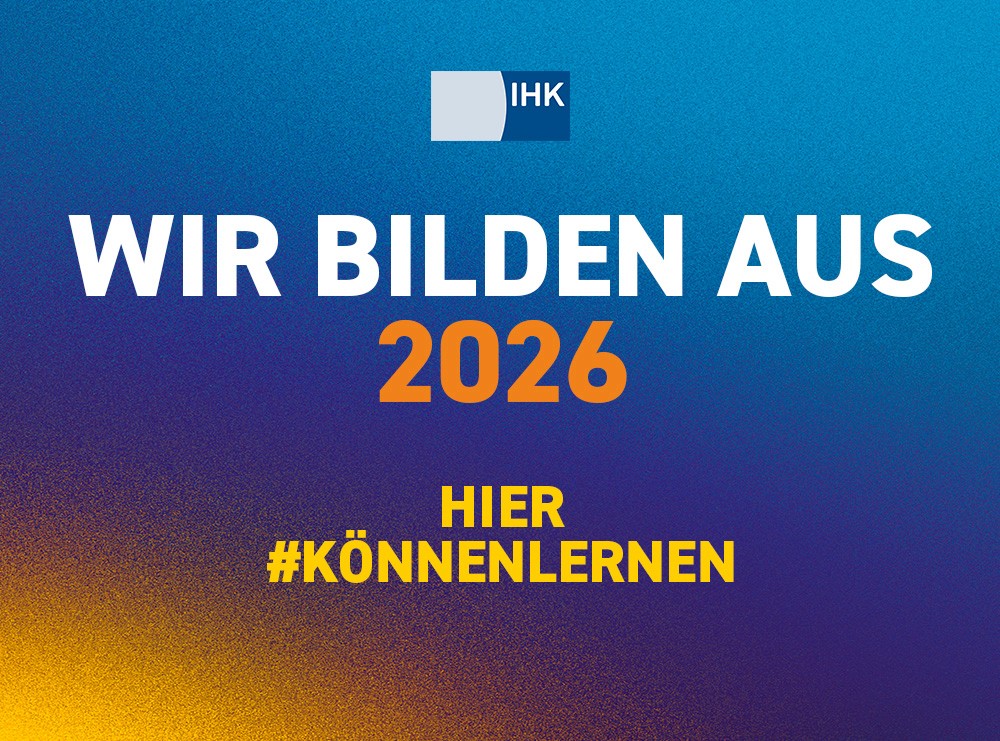Wir sind IHK-Ausbildungsunternehmen