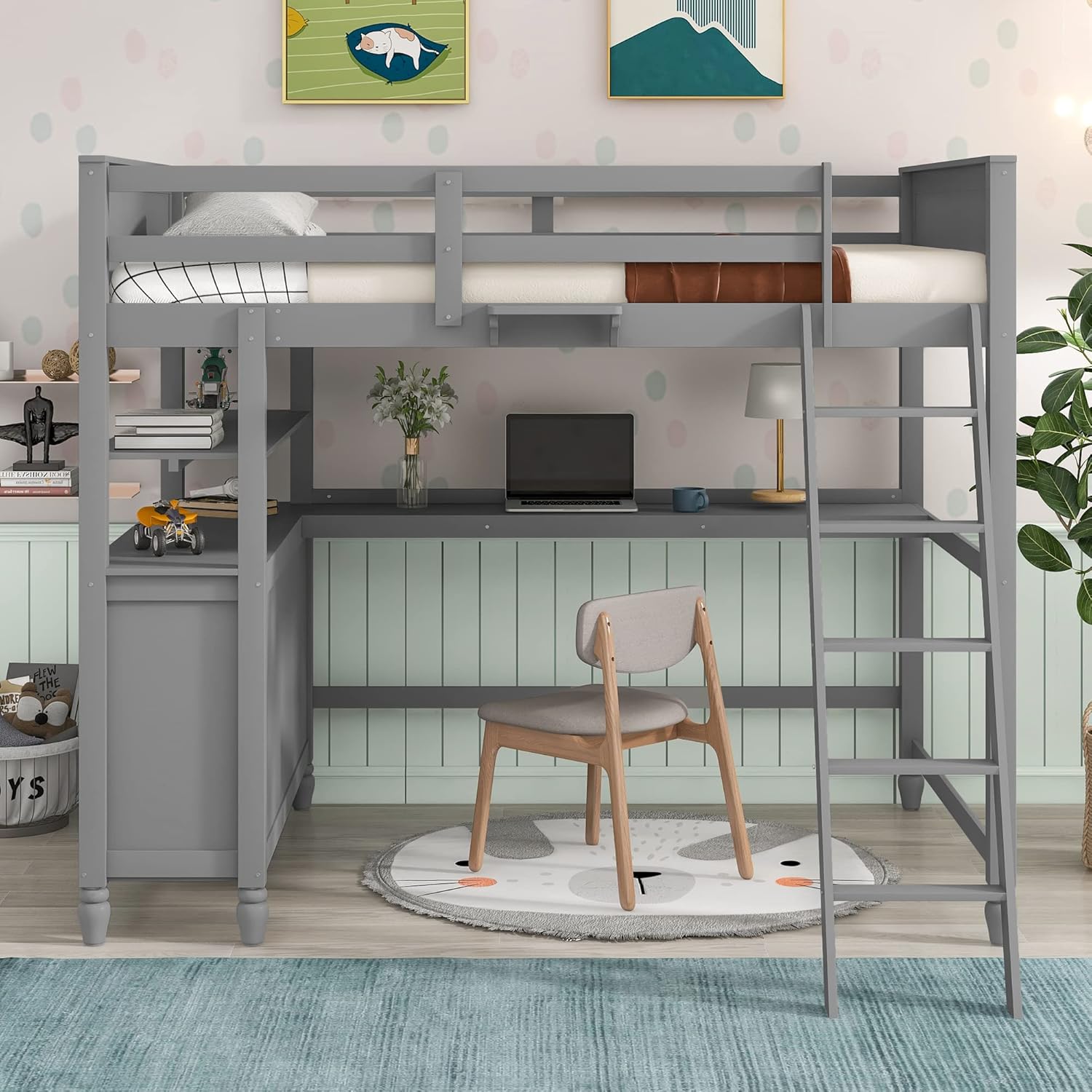 Enjoy a seamless blend of form and function with the loft bed with storage for adults, tailored for you.